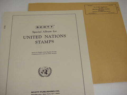 Scott UN Singles Stamp Supplement 10 United Nations 1973 NOS