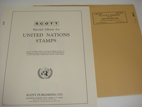 Scott 1971 UN Stamp Supplement 20 United Nations Singles Blocks Regular Commemorative Air Stationery NOS