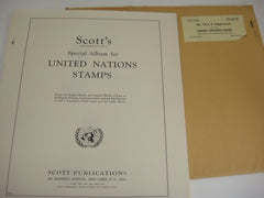 Scott 1969 UN Stamp Supplement 18 United Nations 1969 Singles Blocks Postal Stationery
