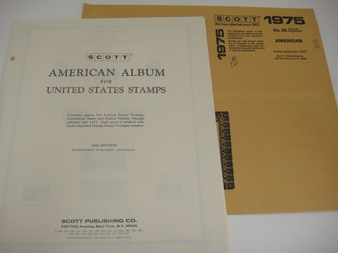Scott 1975 American Stamp Supplement 36 United States & UN NOS
