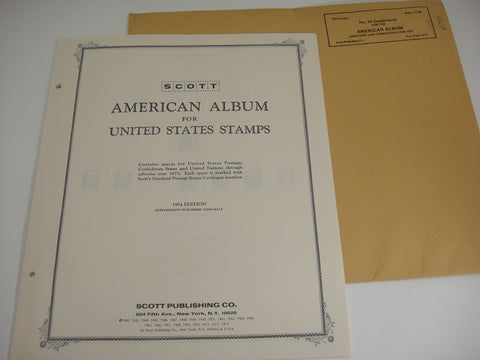 Scott 1973 American Supplement 34 United States & UN NOS