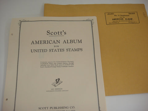 Scott 1970 American Stamp Supplement 31 United States & UN NOS