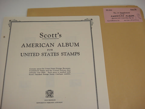 Scott 1959 American Stamp Supplement 20 United States NOS