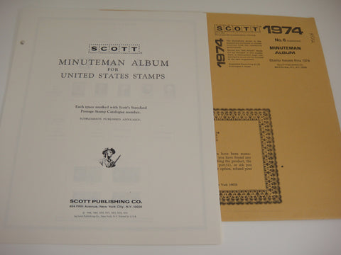 Scott 1974 Minuteman Stamp Supplement 6 United States 180S074