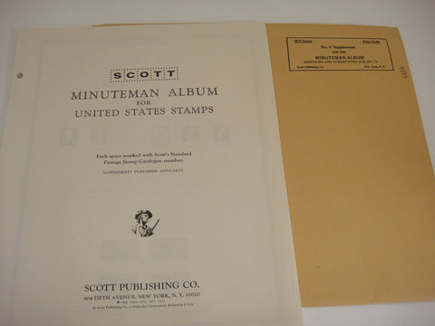 Scott 1972 Minuteman Stamp Supplement 4 United States 180S072 NOS