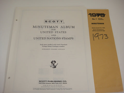 Scott 1973 US Minuteman Stamp Supplement 5 United States 180S073