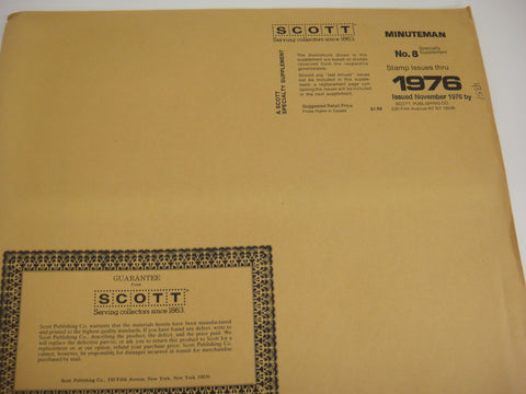 Scott 1976 Minuteman Stamp Supplement 8 United States 180S076 NOS