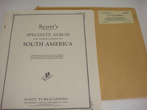 Scott 1968 South America Specialty Stamp Supplement 22 Argentina-Venezuela
