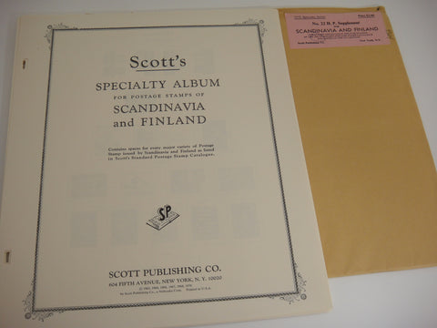 Scott 1968-1970 Scandinavia & Finland Specialty Stamp Supplement 22 NOS