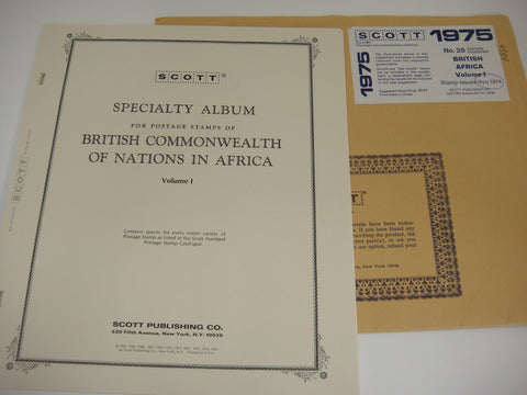 Scott 1974 British Africa Specialty Stamp Supplement 28 Volume 1 NOS