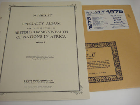 Scott 1974 British Africa Specialty Stamp Supplement 28 Volume 2 NOS