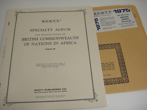 Scott 1974 British Africa Specialty Stamp Supplement 28 Volume 3 NOS
