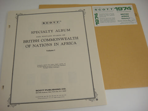 Scott 1973 British Africa Specialty Stamp Supplement 27 Volume NOS
