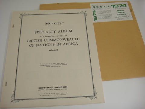 Scott 1973 British Africa Specialty Stamp Supplement 27 Volume 2 NOS