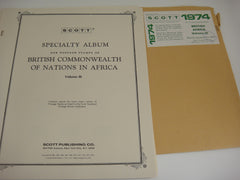 Scott 1973 British Africa Specialty Stamp Supplement 27 Volume 3 NOS
