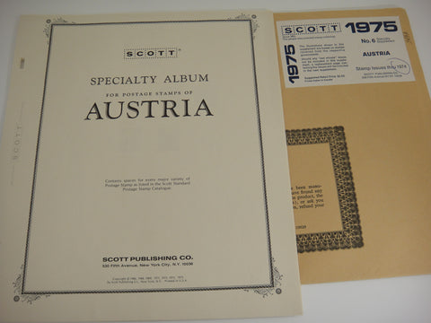 Scott 1974 Austria Specialty Stamp Supplement 6 300S074 NOS