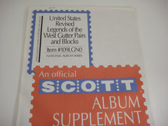 Scott United States Revised Legends of West Gutter Pairs and Blocks 109LGN0