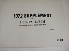 Harris 1972 Liberty Stamp Album Supplement United States and U.N. X108G