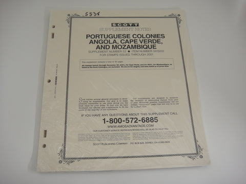 Scott 2001 Specialty Supplement 53 Portuguese Colonies Cape Verde Mozambique 341S002