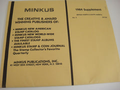 Minkus 1984 British North & South America Album Supplement #5 NOS
