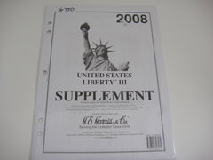 Harris 2008 United States Liberty III Stamp Supplement Postal Stationery