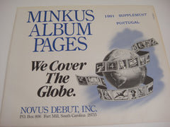 Minkus 1991 Portugal Stamp Album Supplement New Old Stock