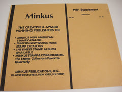 Minkus 1981 Portugal Stamp Album Supplement 21 New Old Stock