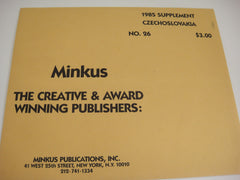 Minkus 1985 Czechoslovakia Stamp Album Supplement 26 NOS