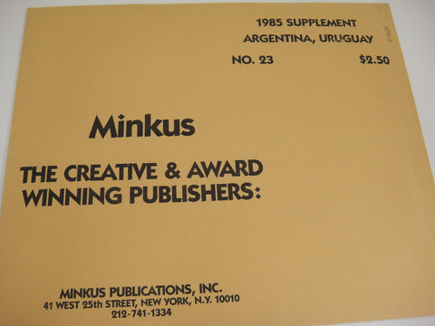 Minkus 1985 Argentina & Uruguay Stamp Album Supplement 23 NOS