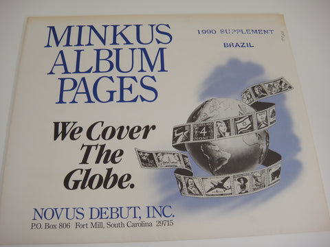 Minkus 1990 Brazil Stamp Supplement MBR90 NOS