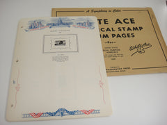 White Ace 1959 Dual Purpose Annuals Stamp & FDC Album Supplement NOS