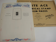 White Ace 1958 Dual Purpose Annuals Stamp & FDC Album Supplement NOS