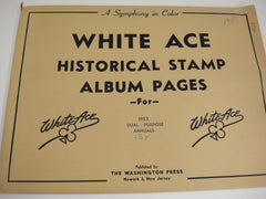 White Ace 1953 Dual Purpose Annuals Stamps & FDCs Supplement United States