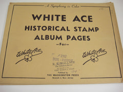 White Ace 1952 Dual Purpose Annuals Stamps & FDCs Supplement United States
