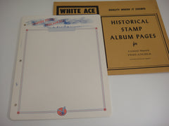 White Ace US Precancels 10 Blank Border Pages NOS