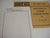 White Ace 12 Quadrille Blank Pages For Postage Stamps or Hobbies NOS
