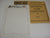 White Ace Railroads 12 Blank Topical Pages NOS