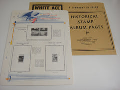 White Ace 1969 US Commemorative Blocks of 4 Stamp Supplement WB NOS