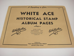 White Ace 1961 US Commemorative Blocks of 4 Stamp Supplement OB NOS