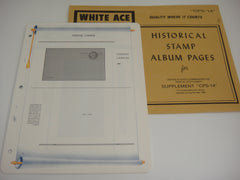 White Ace 1985 Commemorative Postal Stationery Supplement United States CPS-14