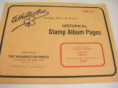 White Ace 2002 Booklet Panes Album Supplement United States BP-23 NOS