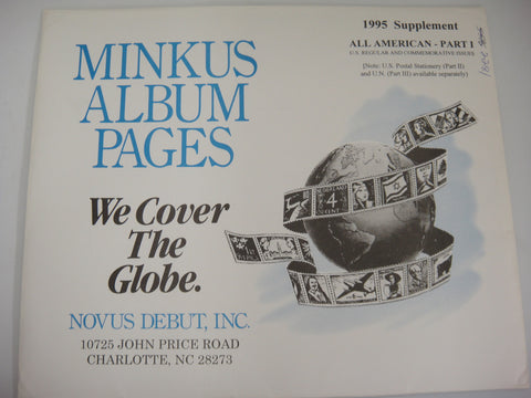 Minkus 1995 All American Part 1 Stamp Supplement United States MAA195