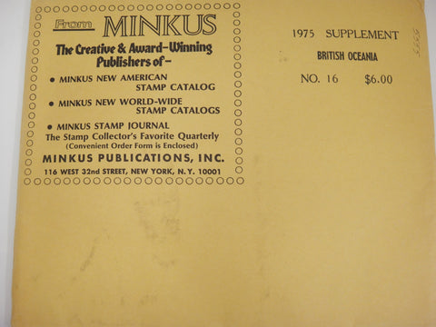 Minkus 1975 British Oceania Album Supplement 16