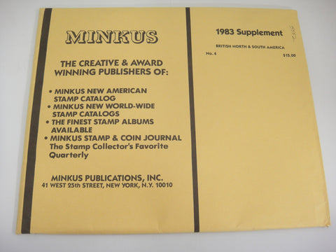 Minkus 1983 British North & South America Album Supplement #4