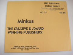 Minkus 1985 British Europe Stamp Album Supplement 27 Britain NOS