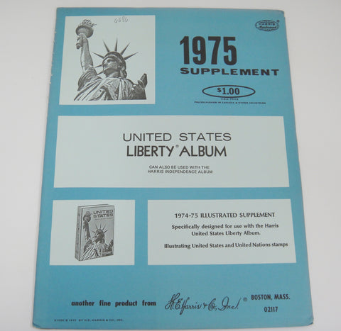 Harris Liberty Album Supplement United States and U.N. 1975 X108K New Old Stock