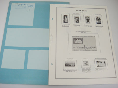 Harris Liberty Album Supplement United States 1966 #445 New Old Stock