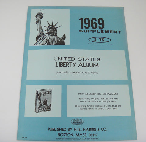 Harris Liberty Album Supplement United States and United Nations 1969 #495