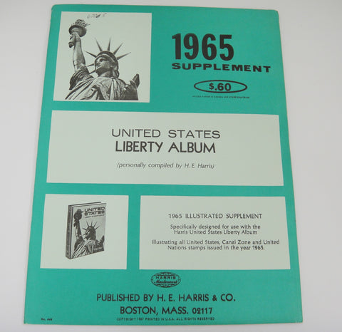 Harris Liberty Album Supplement United States UN Canal Zone 1965 #444 New Old Stock