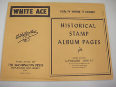 White Ace 1978 United Nations Inscription Blocks of 4 Supplement UNIB-24 NOS